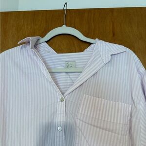 a new day Pink Striped Button Down Shirt